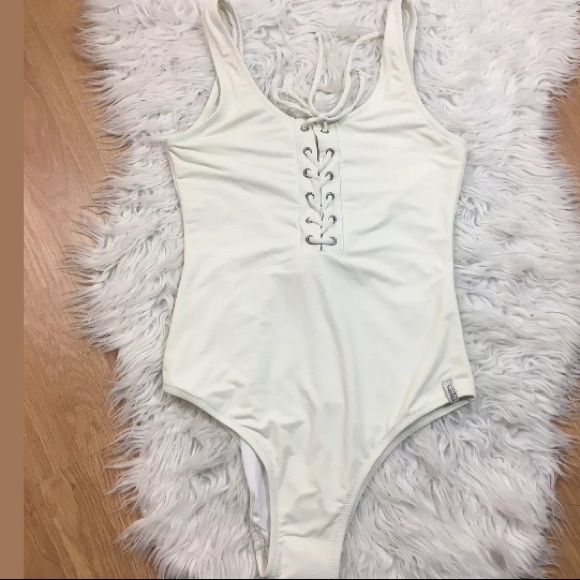 Maillot De Bain Une Pièce Free People Sunchaser - Taille S - Lacets Devant - Neuf Avec étiquettes